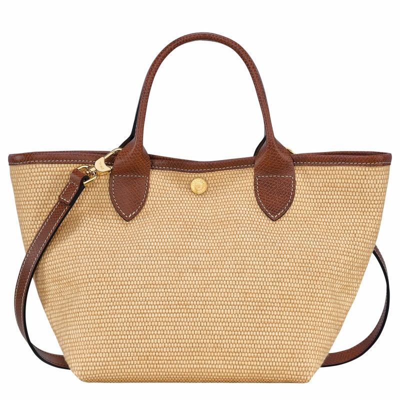 Longchamp Le Panier Pliage S Handtas Dames Bruin Uitverkoop | 10144HZB035