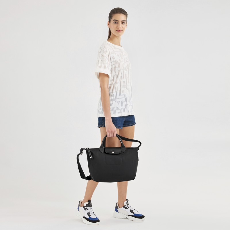 Longchamp Le Pliage Energy L Handtas Heren Zwart Uitverkoop | L1515HSR001-