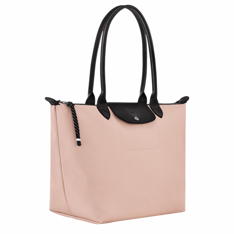 Longchamp Le Pliage Energy L Tote Tassen Dames Beige Uitverkoop | L1899HSR542