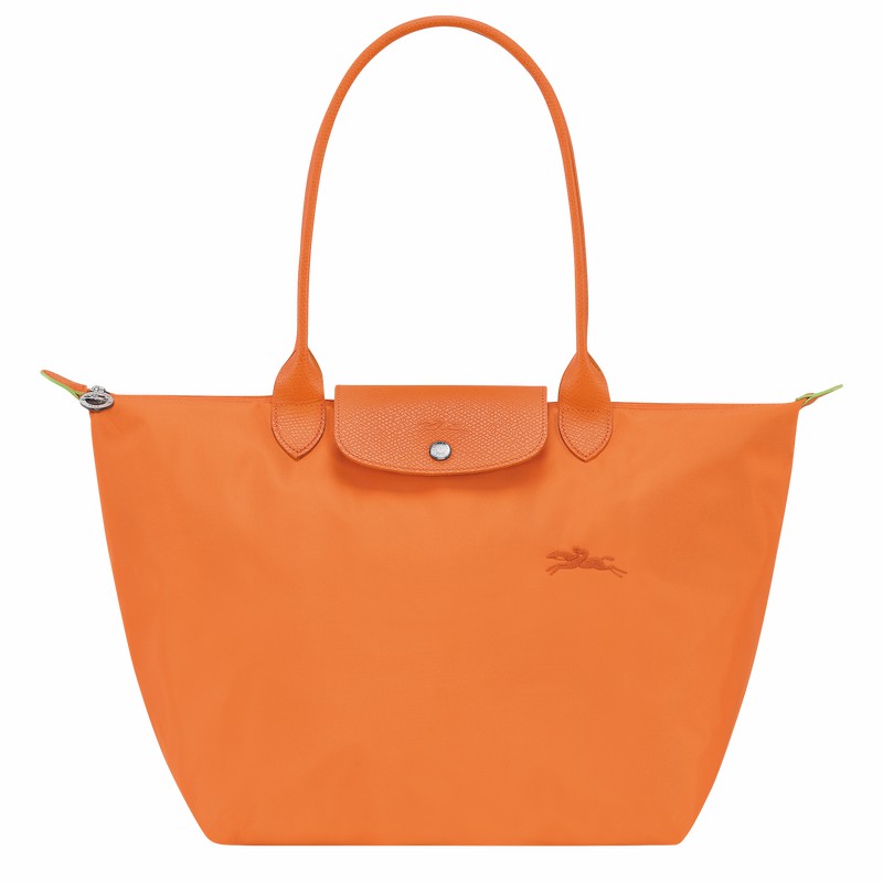 Longchamp Le Pliage Green L Tote Tassen Dames Oranje Uitverkoop | L1899919P54