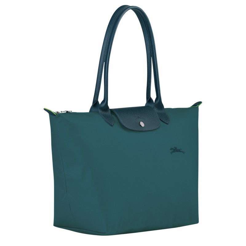 Longchamp Le Pliage Green L Tote Tassen Dames Pauw Uitverkoop | L1899919P89