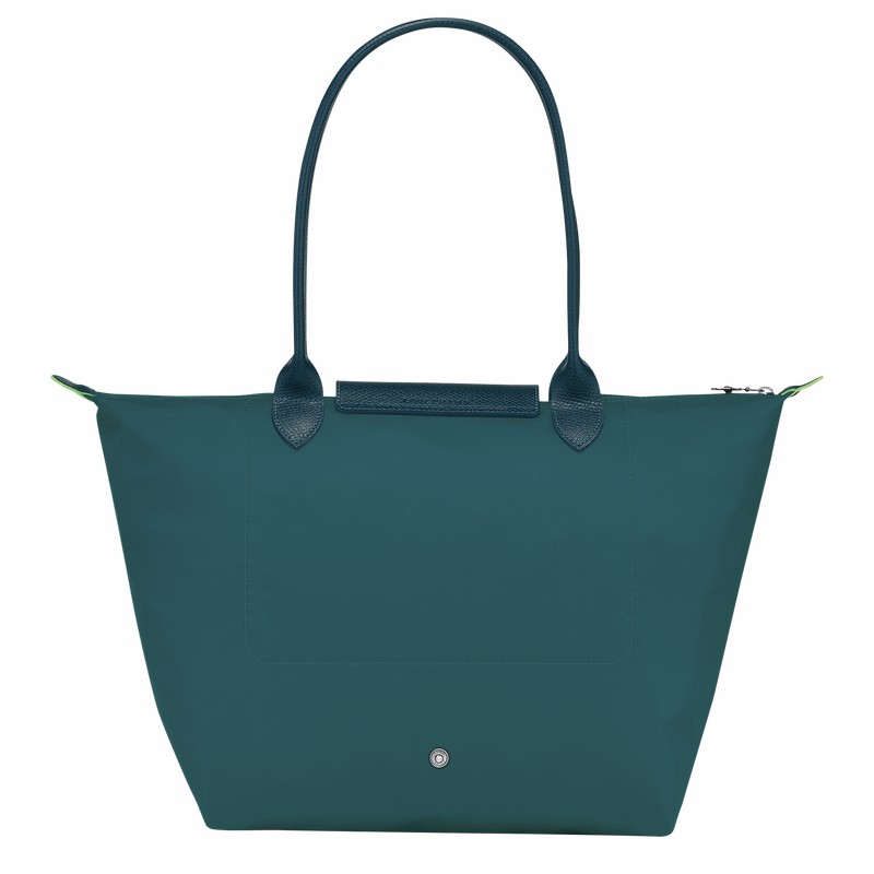 Longchamp Le Pliage Green L Tote Tassen Dames Pauw Uitverkoop | L1899919P89