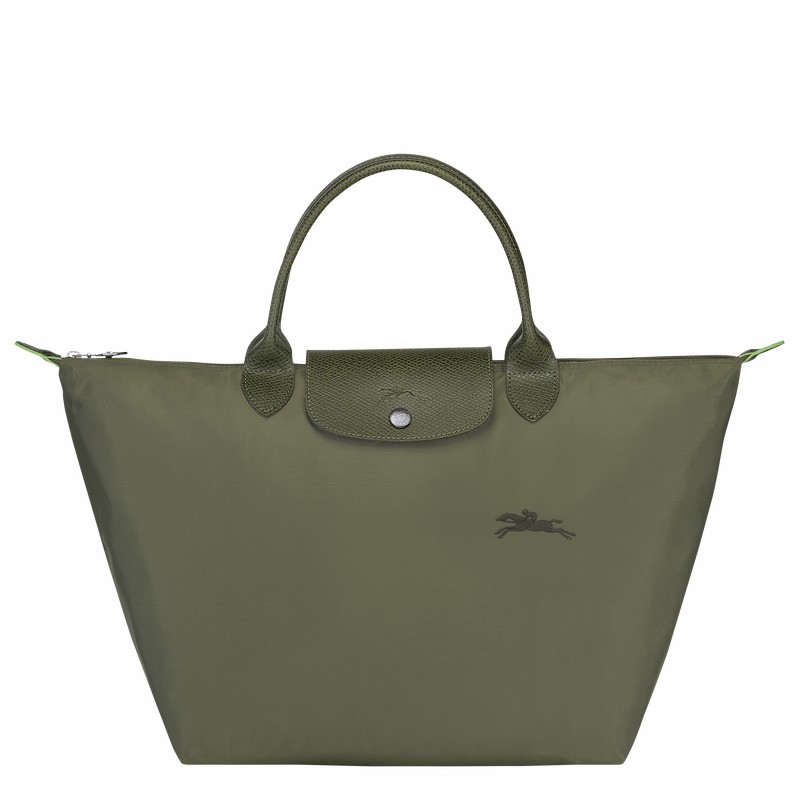 Longchamp Le Pliage Green M Handtas Dames Groen Uitverkoop | L1623919479