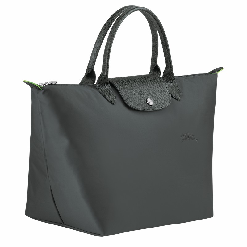 Longchamp Le Pliage Green M Handtas Dames Diepgrijs Uitverkoop | L1623919P66