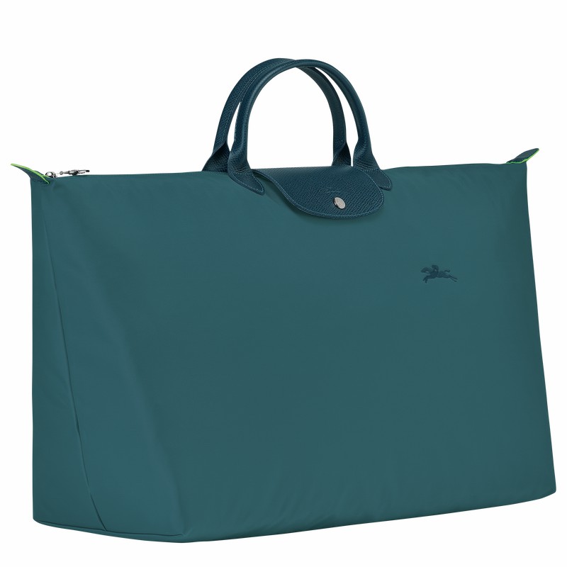 Longchamp Le Pliage Green M Reistas Dames Pauw Uitverkoop | L1625919P89