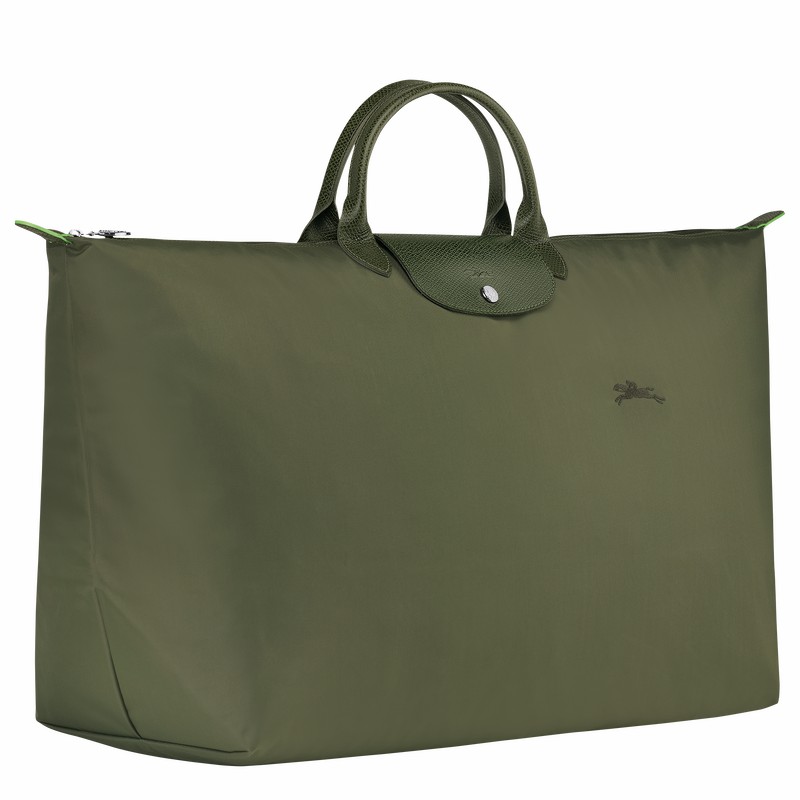 Longchamp Le Pliage Green M Reistas Dames Groen Uitverkoop | L1625919479