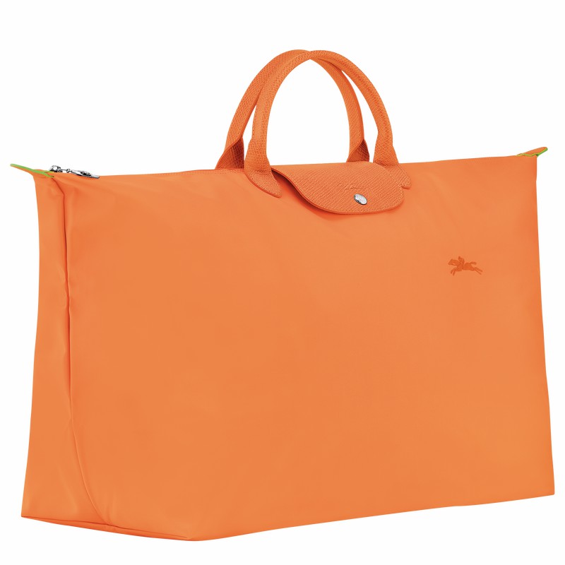 Longchamp Le Pliage Green M Reistas Dames Oranje Uitverkoop | L1625919P54