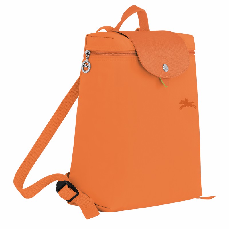 Longchamp Le Pliage Green M Rugzakken Heren Oranje Uitverkoop | L1699919P54-