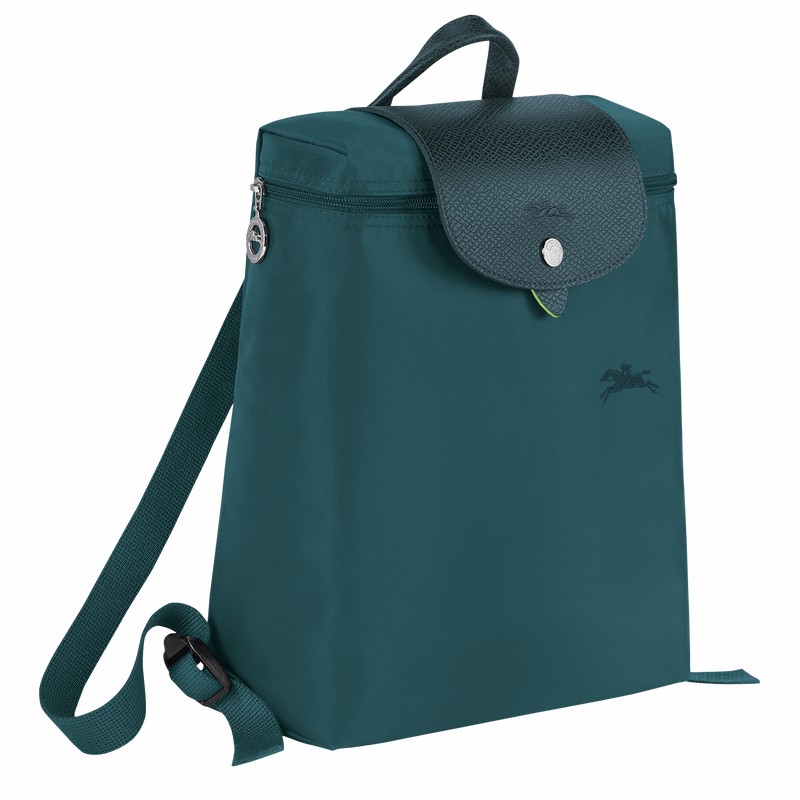 Longchamp Le Pliage Green M Rugzakken Heren Pauw Uitverkoop | L1699919P89-