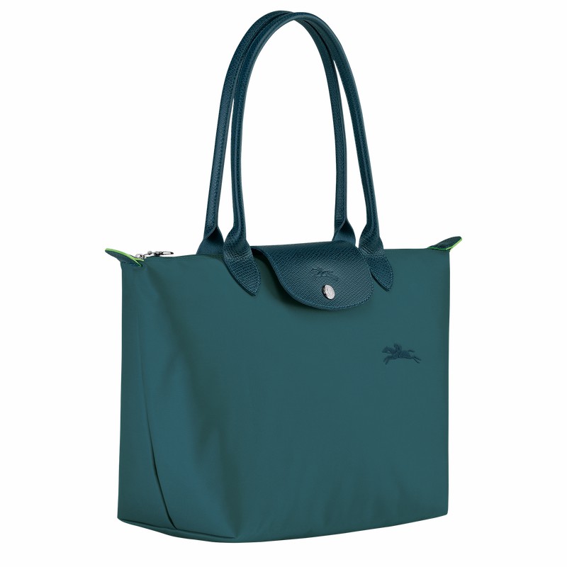 Longchamp Le Pliage Green M Tote Tassen Dames Pauw Uitverkoop | L2605919P89