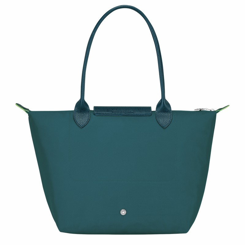 Longchamp Le Pliage Green M Tote Tassen Dames Pauw Uitverkoop | L2605919P89