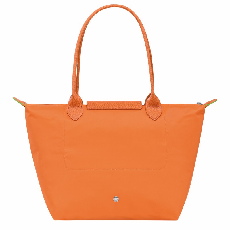 Longchamp Le Pliage Green M Tote Tassen Dames Oranje Uitverkoop | L2605919P54