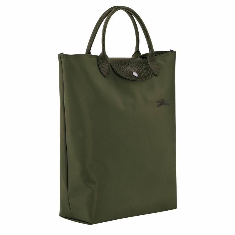 Longchamp Le Pliage Green M Tote Tassen Dames Groen Uitverkoop | 10168919479