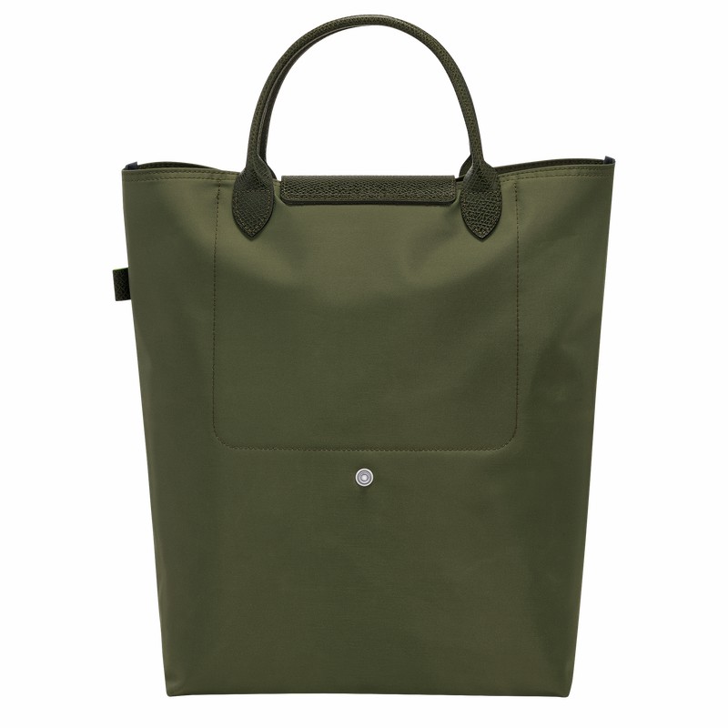 Longchamp Le Pliage Green M Tote Tassen Dames Groen Uitverkoop | 10168919479