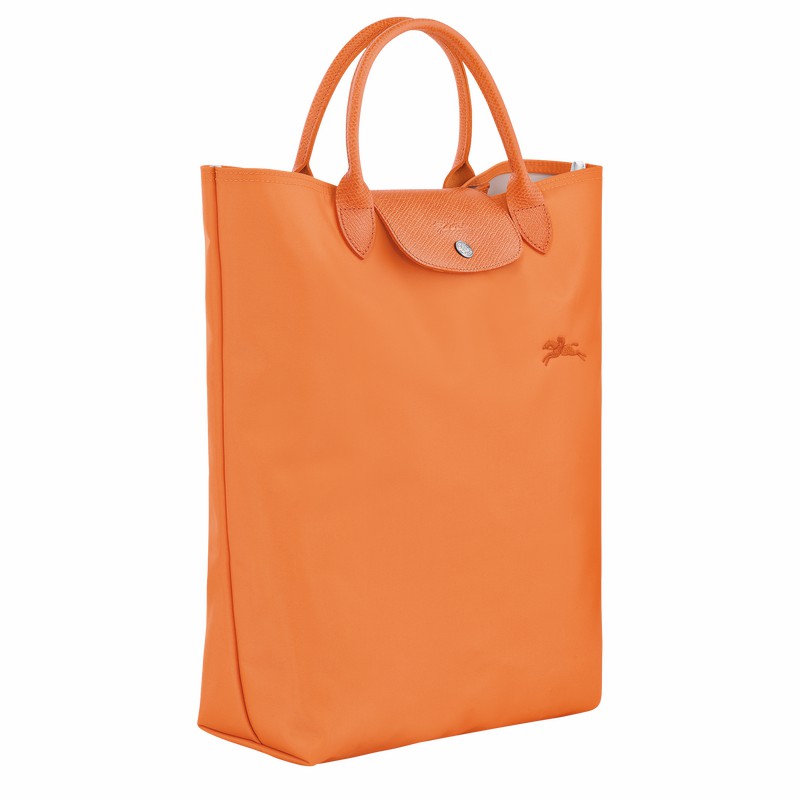 Longchamp Le Pliage Green M Tote Tassen Dames Oranje Uitverkoop | 10168919P54