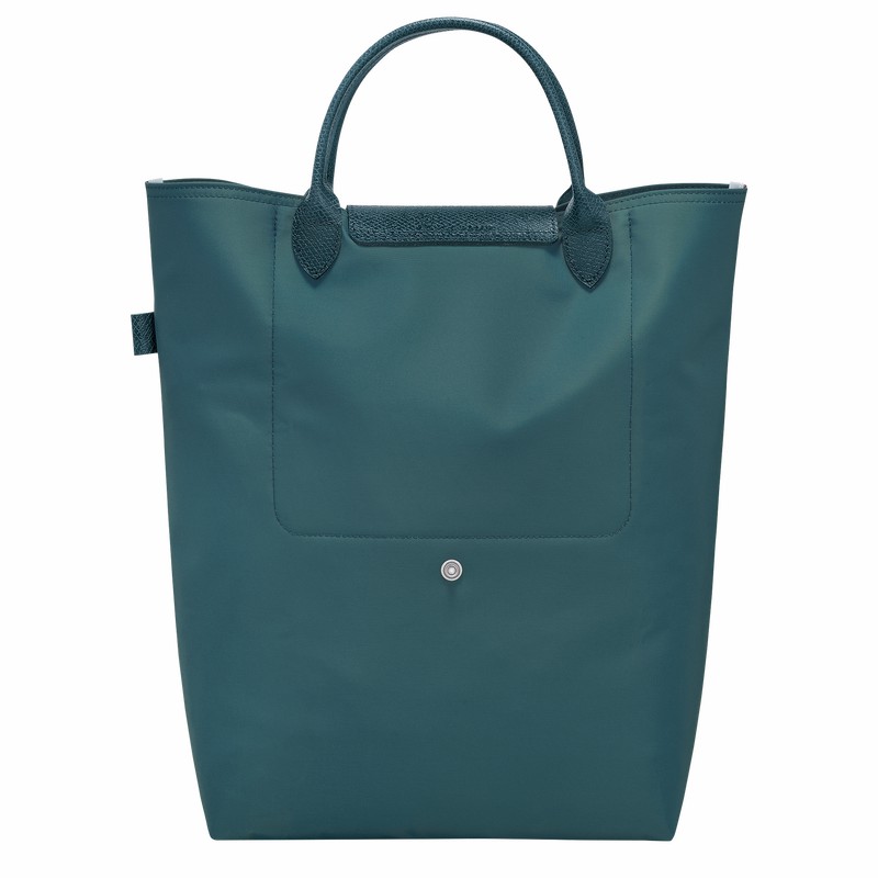 Longchamp Le Pliage Green M Tote Tassen Dames Pauw Uitverkoop | 10168919P89