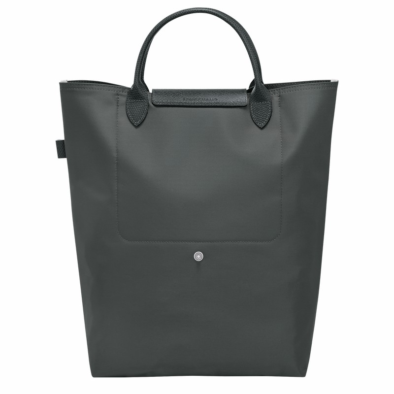 Longchamp Le Pliage Green M Tote Tassen Dames Diepgrijs Uitverkoop | 10168919P66