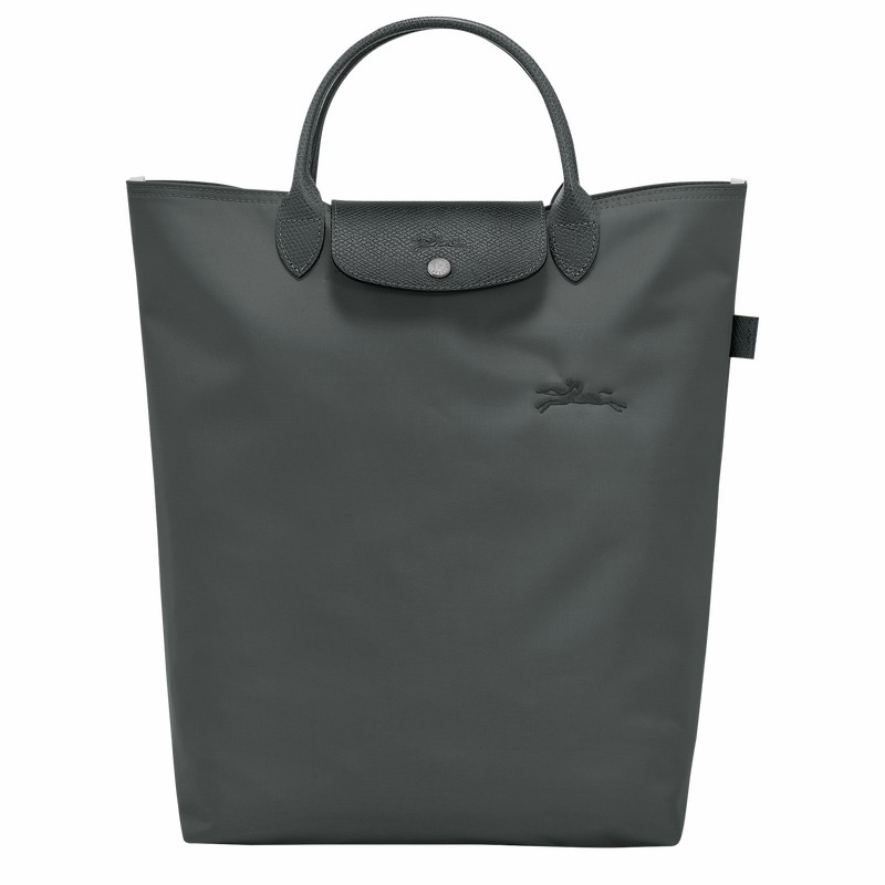 Longchamp Le Pliage Green M Tote Tassen Dames Diepgrijs Uitverkoop | 10168919P66