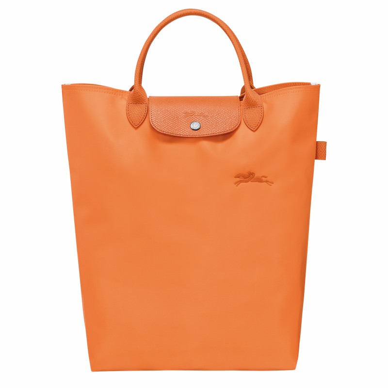 Longchamp Le Pliage Green M Tote Tassen Heren Oranje Uitverkoop | 10168919P54-