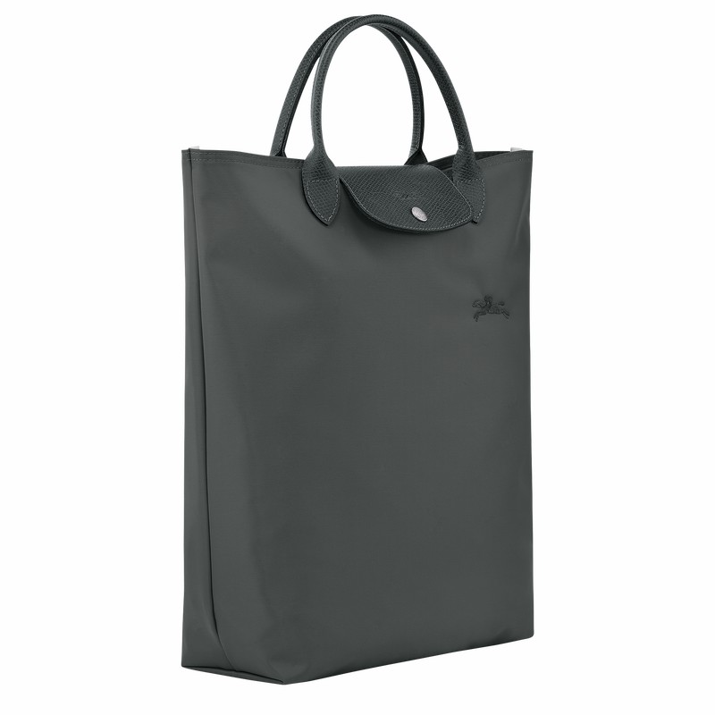 Longchamp Le Pliage Green M Tote Tassen Heren Diepgrijs Uitverkoop | 10168919P66-