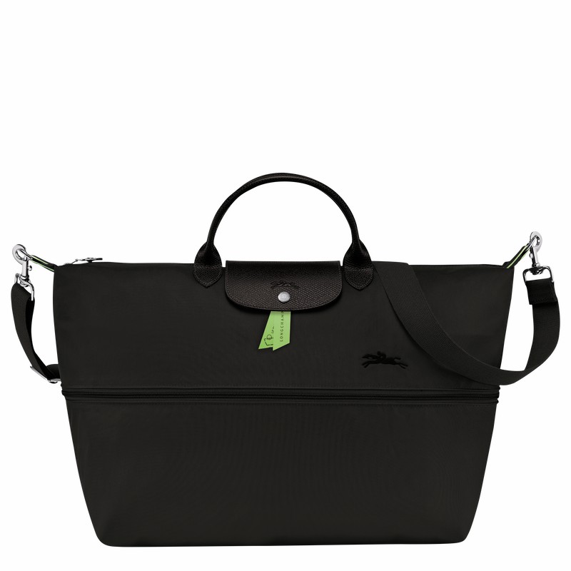 Longchamp Le Pliage Green expandable Reistas Heren Zwart Uitverkoop | L1911919001-