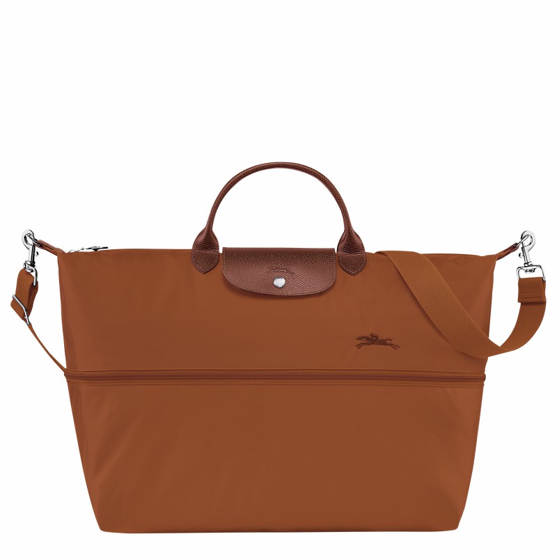 Longchamp Le Pliage Green expandable Reistas Heren Bruin Uitverkoop | L1911919504-