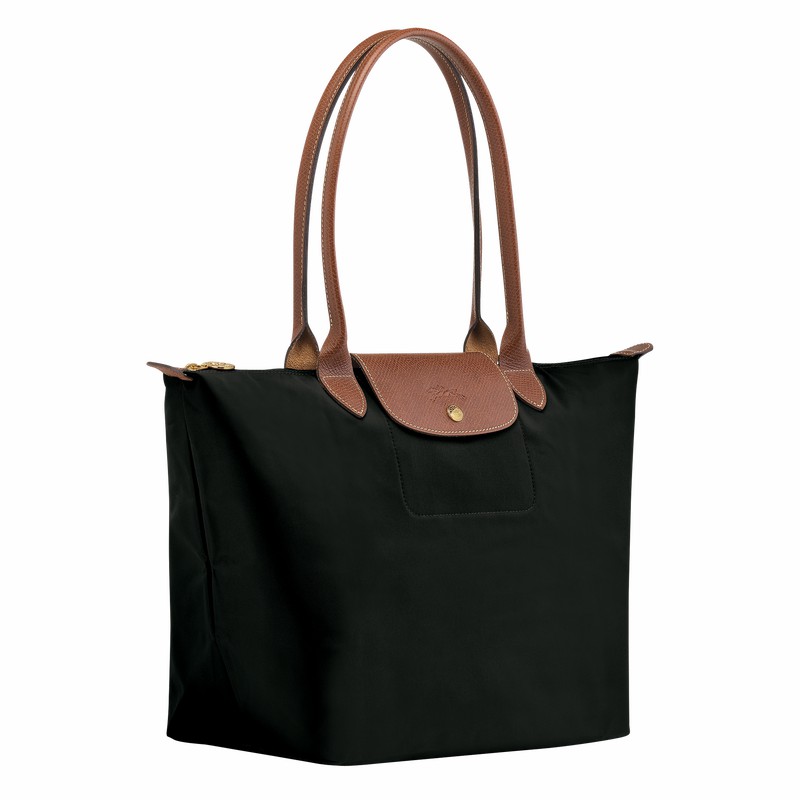 Longchamp Le Pliage Original L Tote Tassen Dames Zwart Uitverkoop | L1899089001