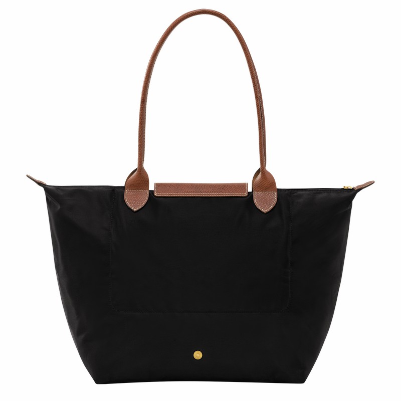 Longchamp Le Pliage Original L Tote Tassen Dames Zwart Uitverkoop | L1899089001