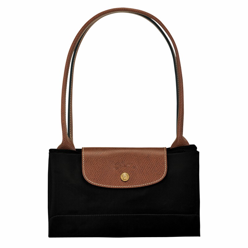 Longchamp Le Pliage Original L Tote Tassen Dames Zwart Uitverkoop | L1899089001