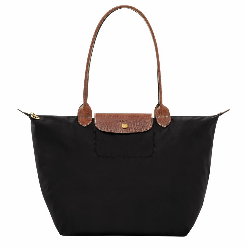 Longchamp Le Pliage Original L Tote Tassen Dames Zwart Uitverkoop | L1899089001