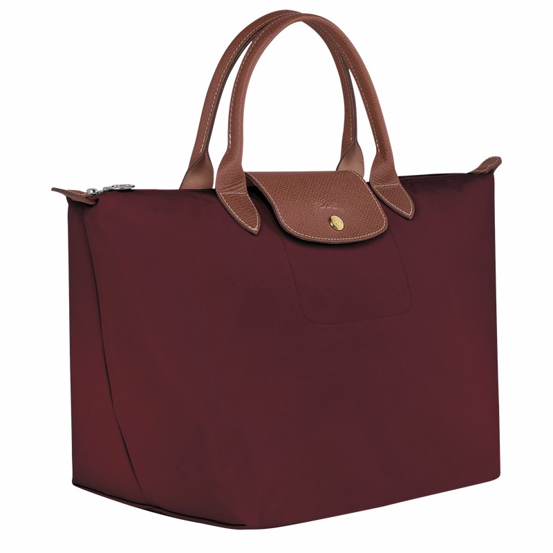 Longchamp Le Pliage Original M Handtas Dames Bordeaux Uitverkoop | L1623089P87