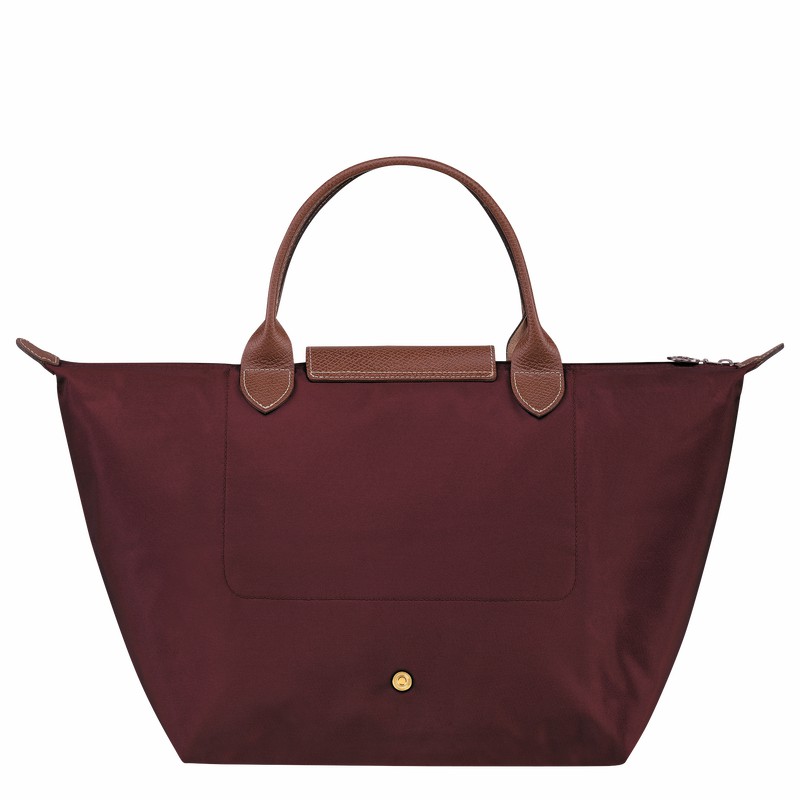 Longchamp Le Pliage Original M Handtas Dames Bordeaux Uitverkoop | L1623089P87