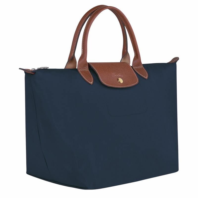 Longchamp Le Pliage Original M Handtas Dames Donkerblauw Uitverkoop | L1623089P68