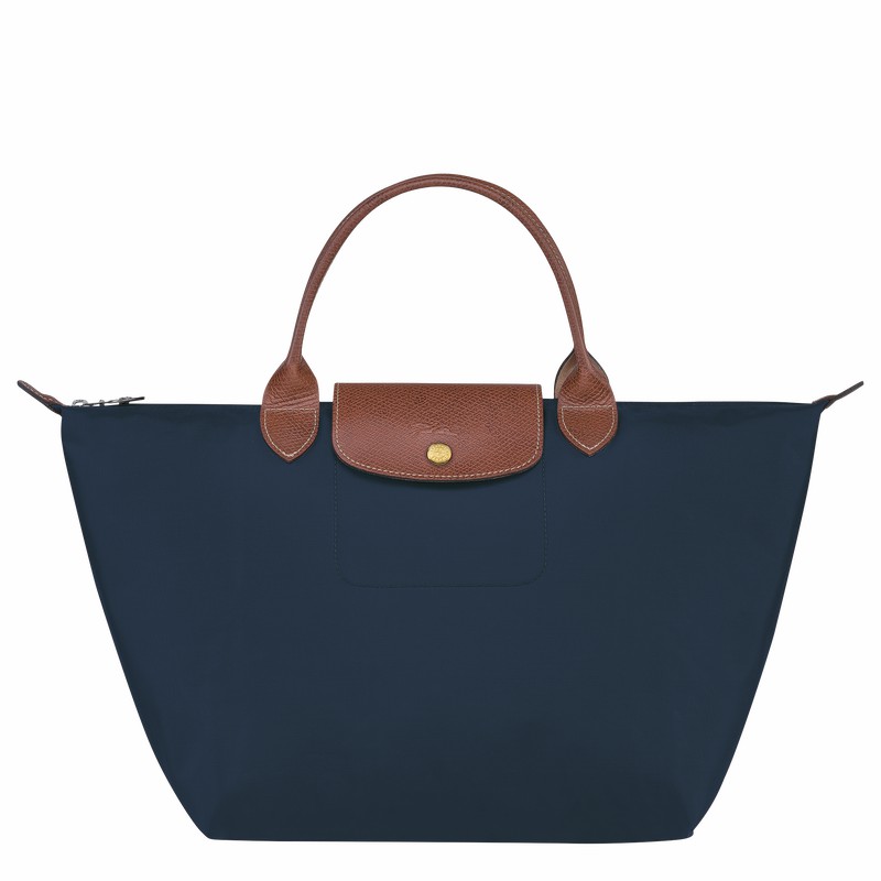 Longchamp Le Pliage Original M Handtas Dames Donkerblauw Uitverkoop | L1623089P68