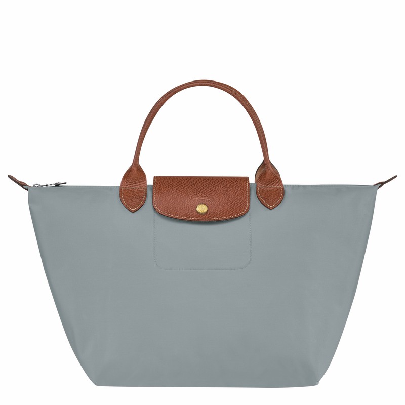 Longchamp Le Pliage Original M Handtas Dames Grijs Uitverkoop | L1623089P80