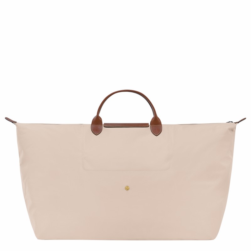 Longchamp Le Pliage Original M Reistas Dames Wit Uitverkoop | L1625089P71