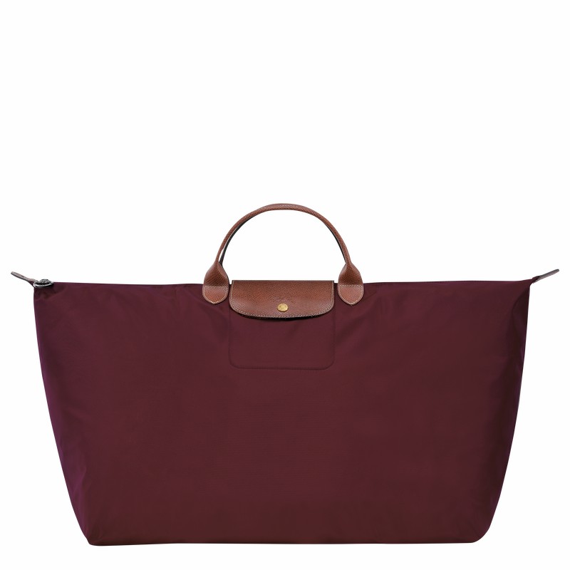 Longchamp Le Pliage Original M Reistas Dames Bordeaux Uitverkoop | L1625089P87