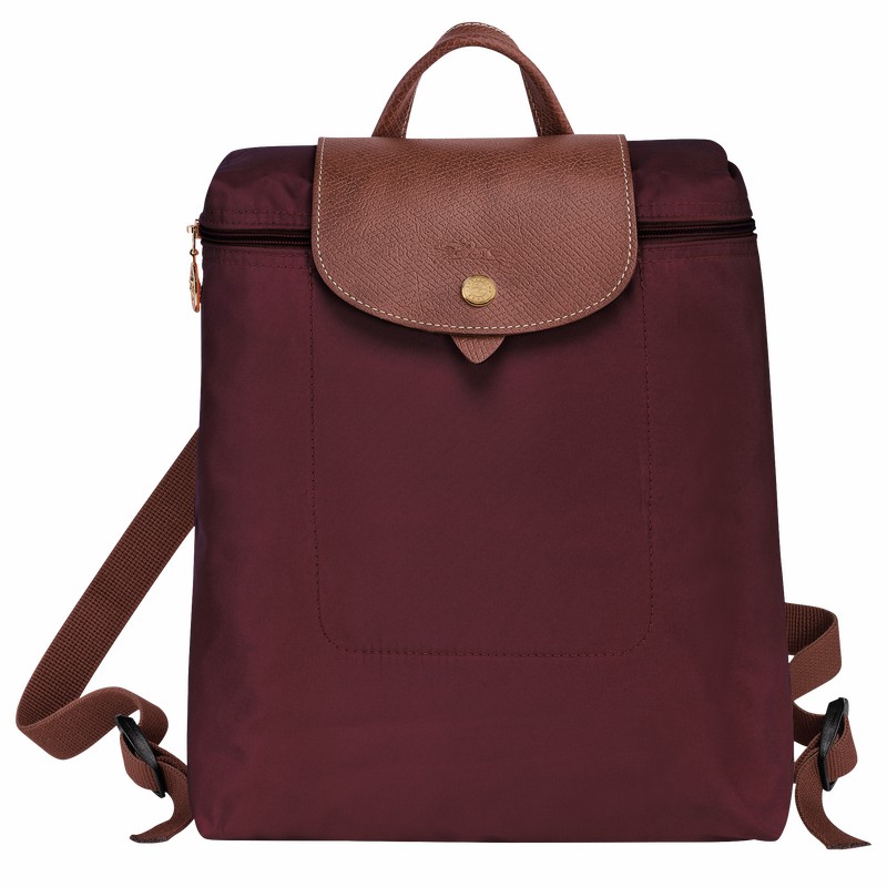 Longchamp Le Pliage Original M Rugzakken Heren Bordeaux Uitverkoop | L1699089P87-