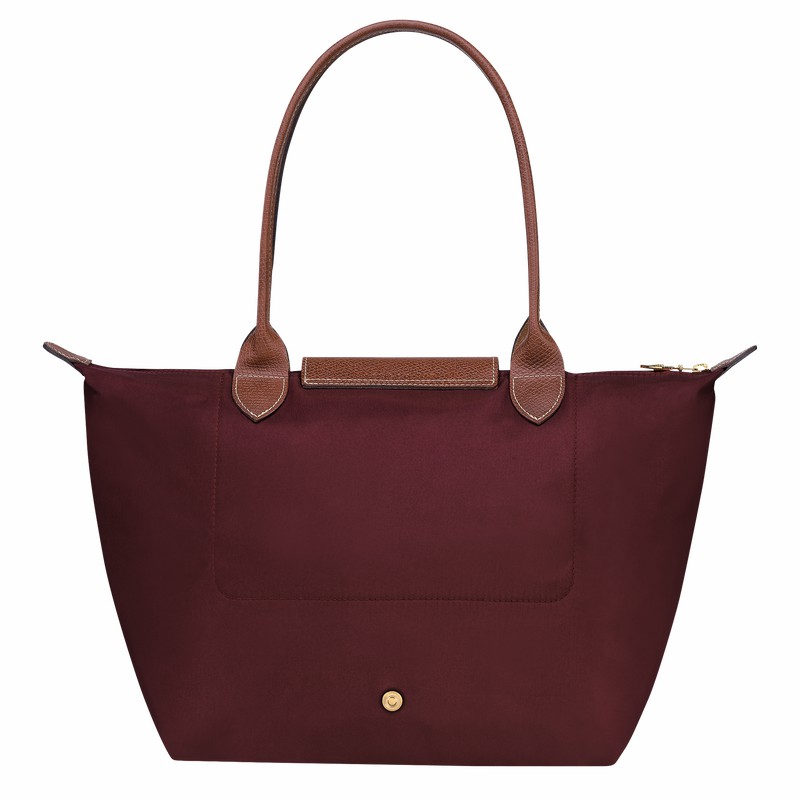 Longchamp Le Pliage Original M Tote Tassen Dames Bordeaux Uitverkoop | L2605089P87