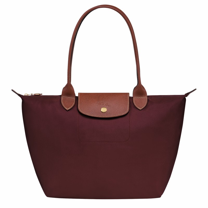 Longchamp Le Pliage Original M Tote Tassen Dames Bordeaux Uitverkoop | L2605089P87