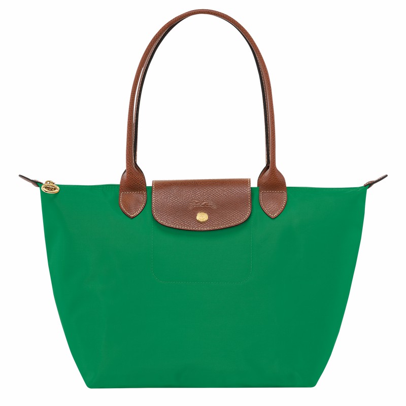 Longchamp Le Pliage Original M Tote Tassen Dames Groen Uitverkoop | L2605089P88