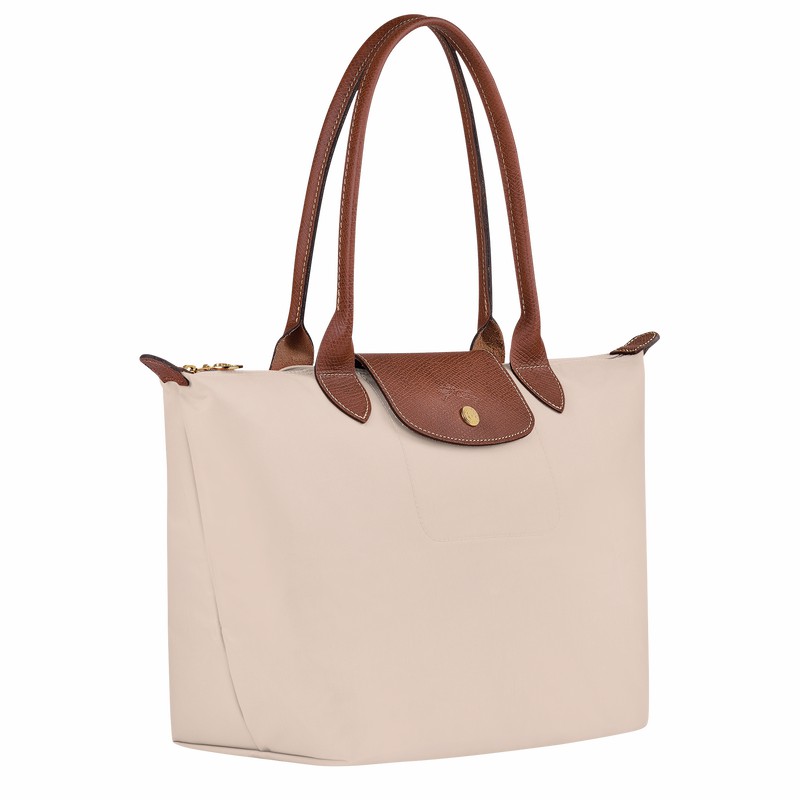 Longchamp Le Pliage Original M Tote Tassen Dames Wit Uitverkoop | L2605089P71