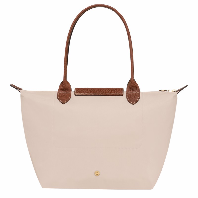 Longchamp Le Pliage Original M Tote Tassen Dames Wit Uitverkoop | L2605089P71