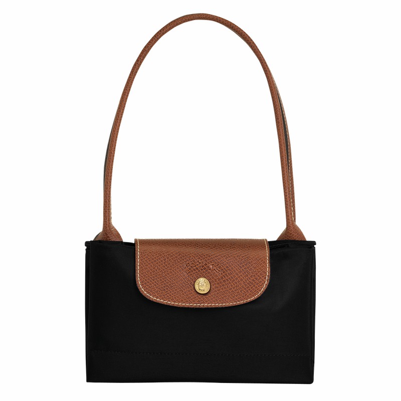 Longchamp Le Pliage Original M Tote Tassen Dames Zwart Uitverkoop | L2605089001