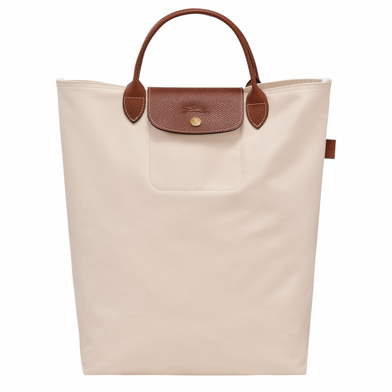 Longchamp Le Pliage Original M Tote Tassen Dames Wit Uitverkoop | 10168089P71