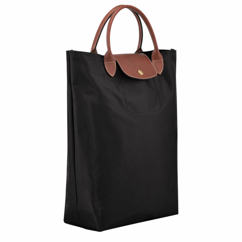 Longchamp Le Pliage Original M Tote Tassen Dames Zwart Uitverkoop | 10168089001