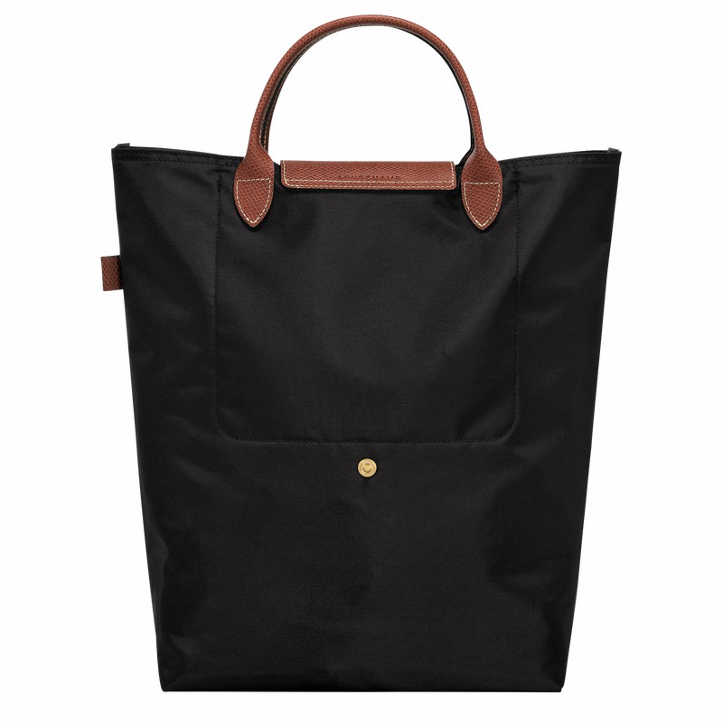 Longchamp Le Pliage Original M Tote Tassen Dames Zwart Uitverkoop | 10168089001