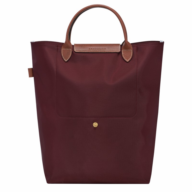 Longchamp Le Pliage Original M Tote Tassen Dames Bordeaux Uitverkoop | 10168089P87