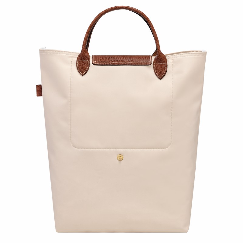 Longchamp Le Pliage Original M Tote Tassen Heren Wit Uitverkoop | 10168089P71-