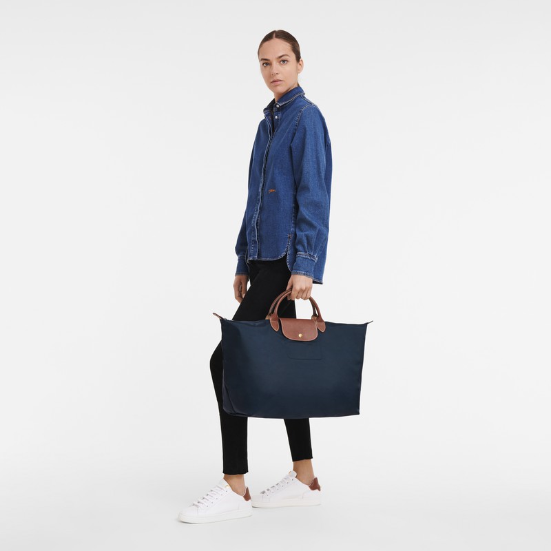 Longchamp Le Pliage Original S Reistas Heren Donkerblauw Uitverkoop | L1624089P68-